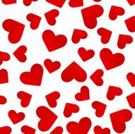 Background with red hearts Vector illustration N2
