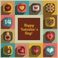 Valentine decorative greeting card