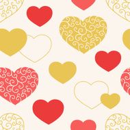 Seamless pattern with hearts N111
