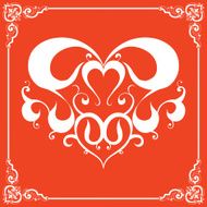Design element for decorations Valentine's Day and wedding