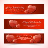 Valentine's Day Cards Banners set Design concept N23