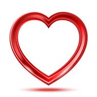 Abstract shiny heart&#039;s shape N4