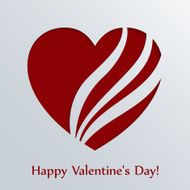Valentines day card with heart N22