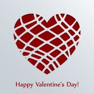 Valentines day card with heart N23