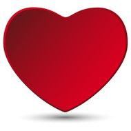 Valentine Day Heart on White Background N3