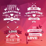 Valentine&#039;s Day set of symbols