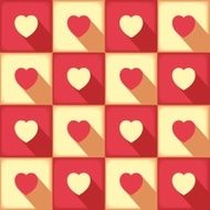 Sweet pop-art pattern for love