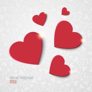 Background with red hearts N3