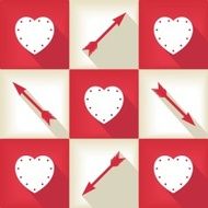 Funny pop-art card for Valentine Day