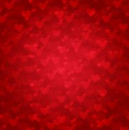 Vector background from red hearts N2
