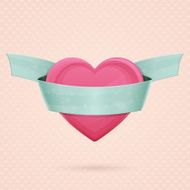 Heart and Ribbon Three