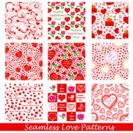 Seamless Love Pattern Background