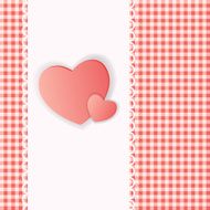 Happy Valentines Day card with heart Vector illustration N101