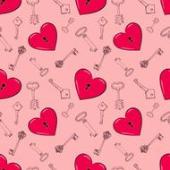 Heart and keys N13