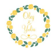 Floral Frame for Wedding and Birthday Card Vector Illustration