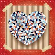 Heart valentine card