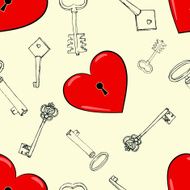 Heart and keys N14
