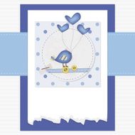 Blue Scrapbook Background - Place your text N2