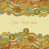 Abstract invitation card Template frame design N6
