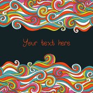 Abstract invitation card Template frame design N7