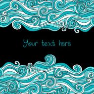 Abstract invitation card Template frame design N8