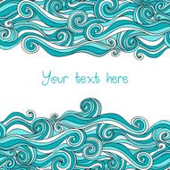 Abstract invitation card Template frame design N9