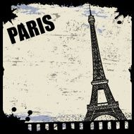 Vintage view of Paris