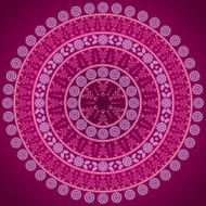 Round floral pattern N3