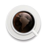 coffee invitation background vector illustration N6