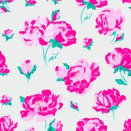 Floral pattern with anemones