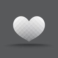 Vector of transparent heart icon