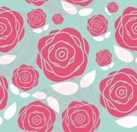 Floral Seamless Pattern Background for Wedding and Birthday Vec N26