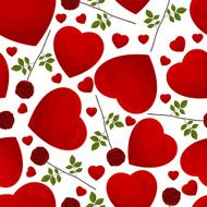 seamless pattern from hearts N4