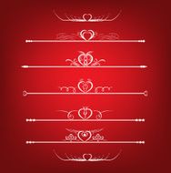 Set Valentine&#039;s Day Design Elements N4