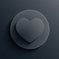 Vector dark circle icon Eps10 N6