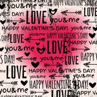 background with red valentine heart and wishes text N3
