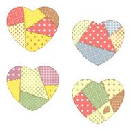 Patchwork hearts