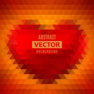 Abstract geometrical pattern with heart N3