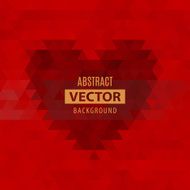 Abstract geometrical pattern with heart N4