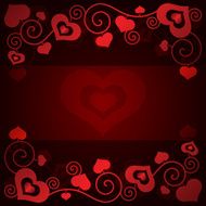 Valentine&#039;s day background with hearts N45