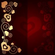 Valentine&#039;s day background with hearts N46