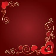 Valentine&#039;s day background with hearts N50