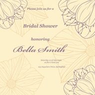 Wedding or invitation card abstract vector flower pattern background N51