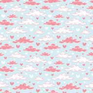 Romantic seamless pattern N45
