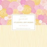 Card from the drawn light roses