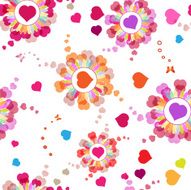 Seamless pattern with hearts N113