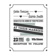 wedding invitation N161
