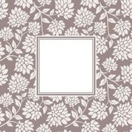 Flower seamless with frame