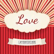 Greeting card vector vintage N2