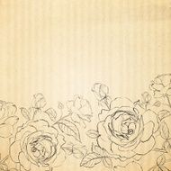 Invitation card with roses N4